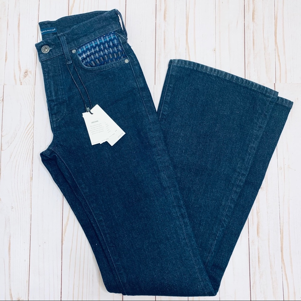 NWT Levis Made and Crafted Embroidered Stem Flare
